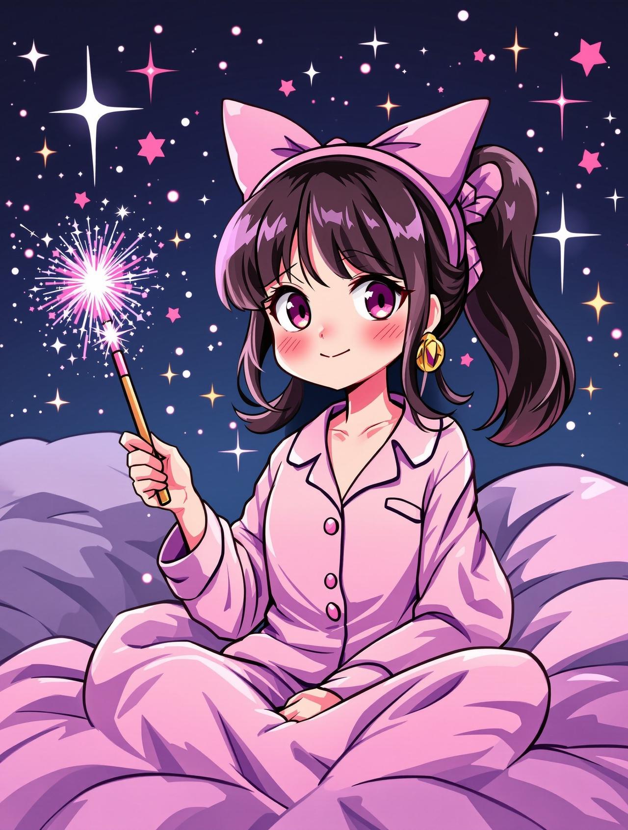 猫耳魔法少女插画
