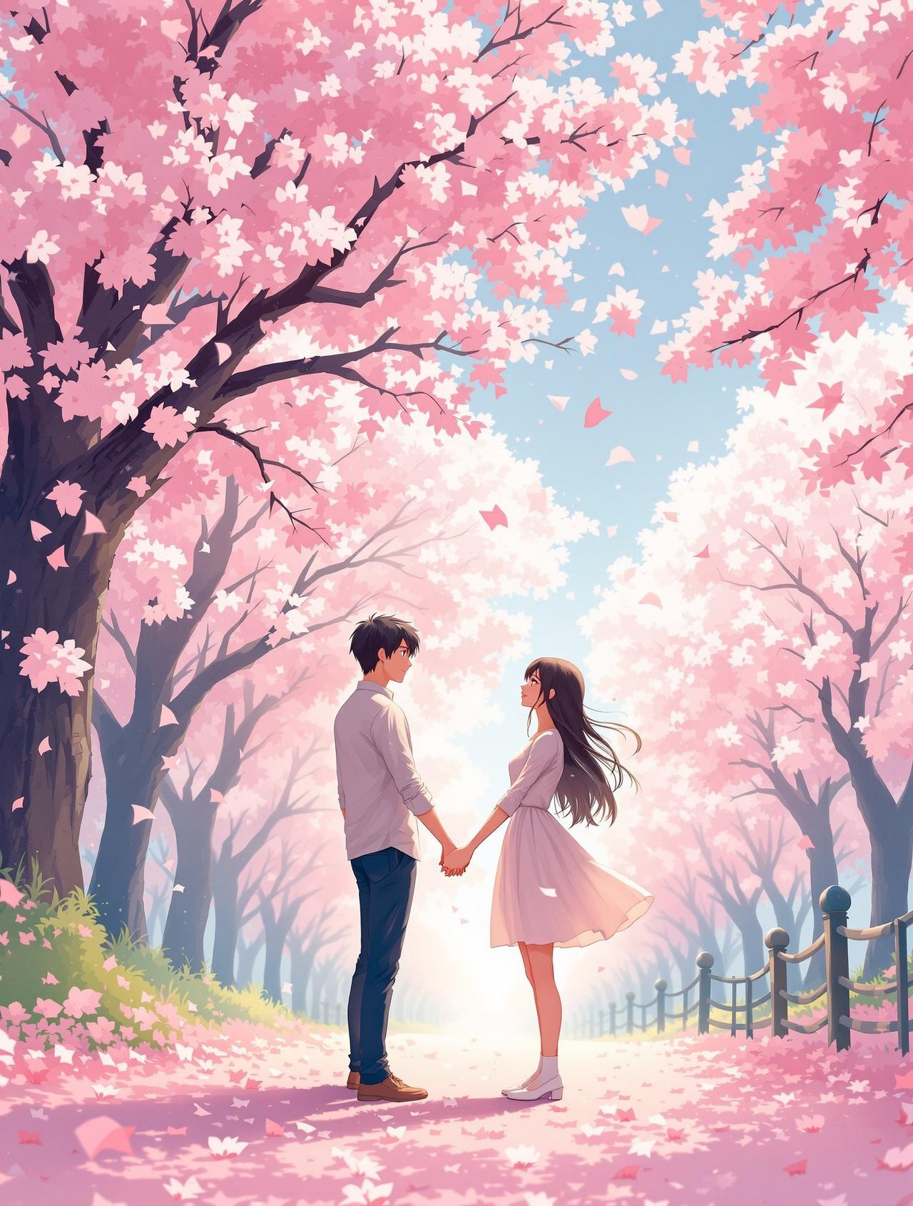 樱花恋歌插画
